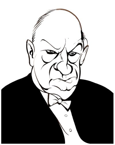 Paul Hindemith - caricature by Neale Osborne